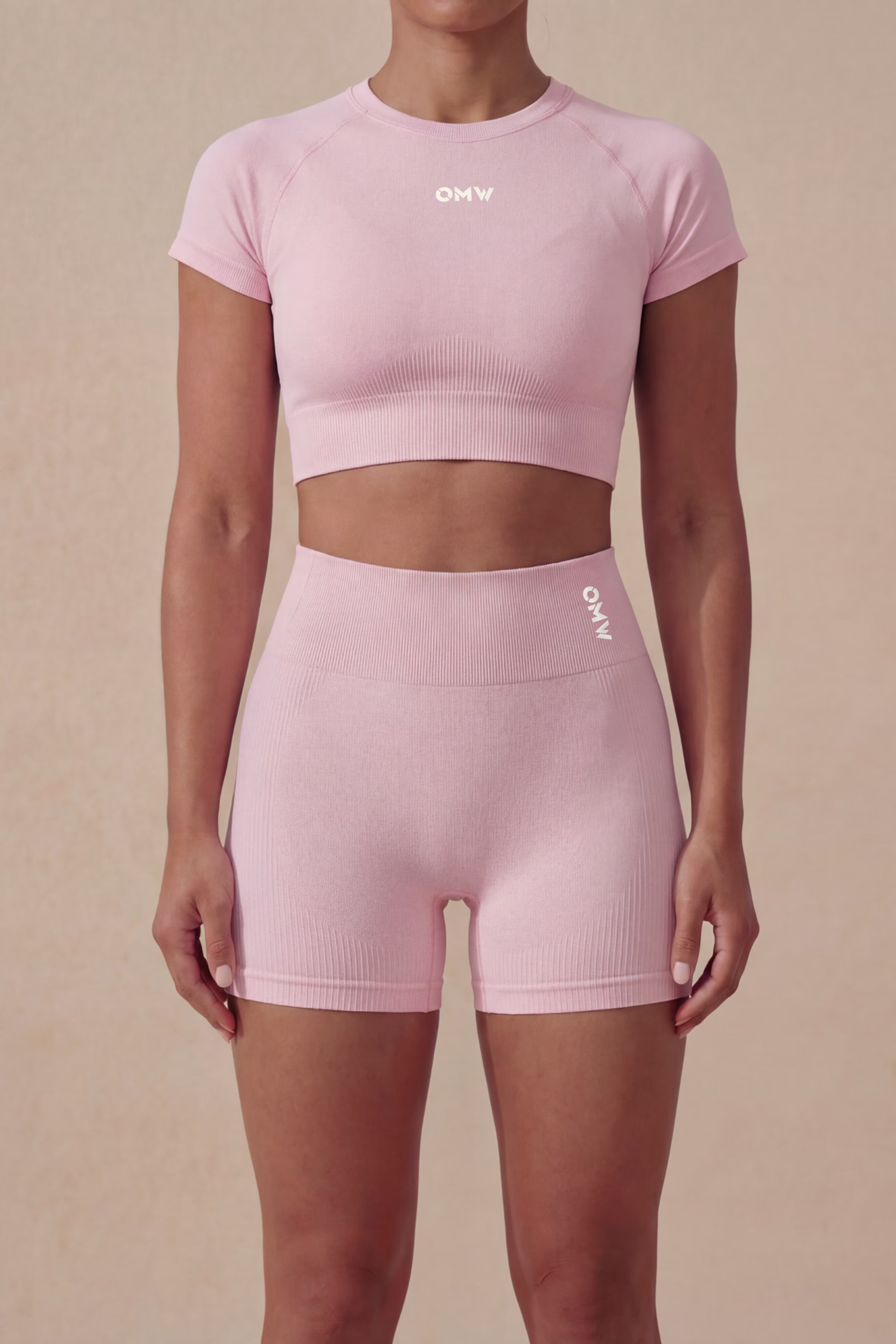 Motion Crop Top Lichtroze