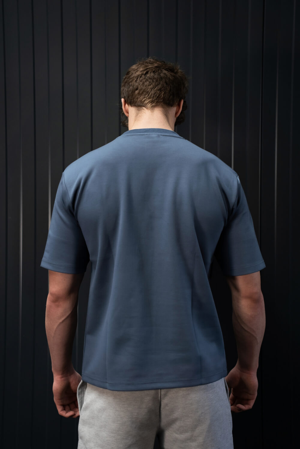 Crewneck T-Shirt Blauw