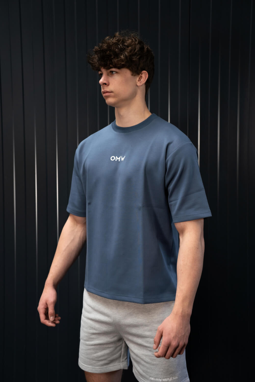 Crewneck T-Shirt Blauw