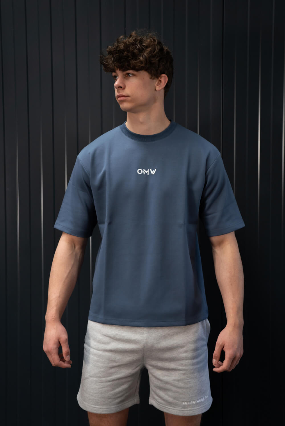 Crewneck T-Shirt Blauw